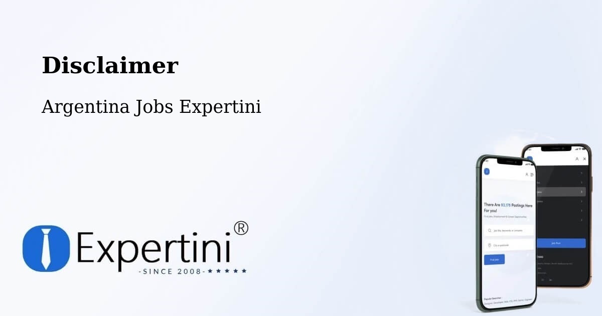 Disclaimer – Concordia - Argentina Jobs Expertini
